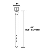 Studded Vegan Leather With Chain Drape Belt