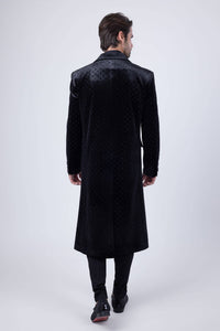 Men's Velvet Long Coat