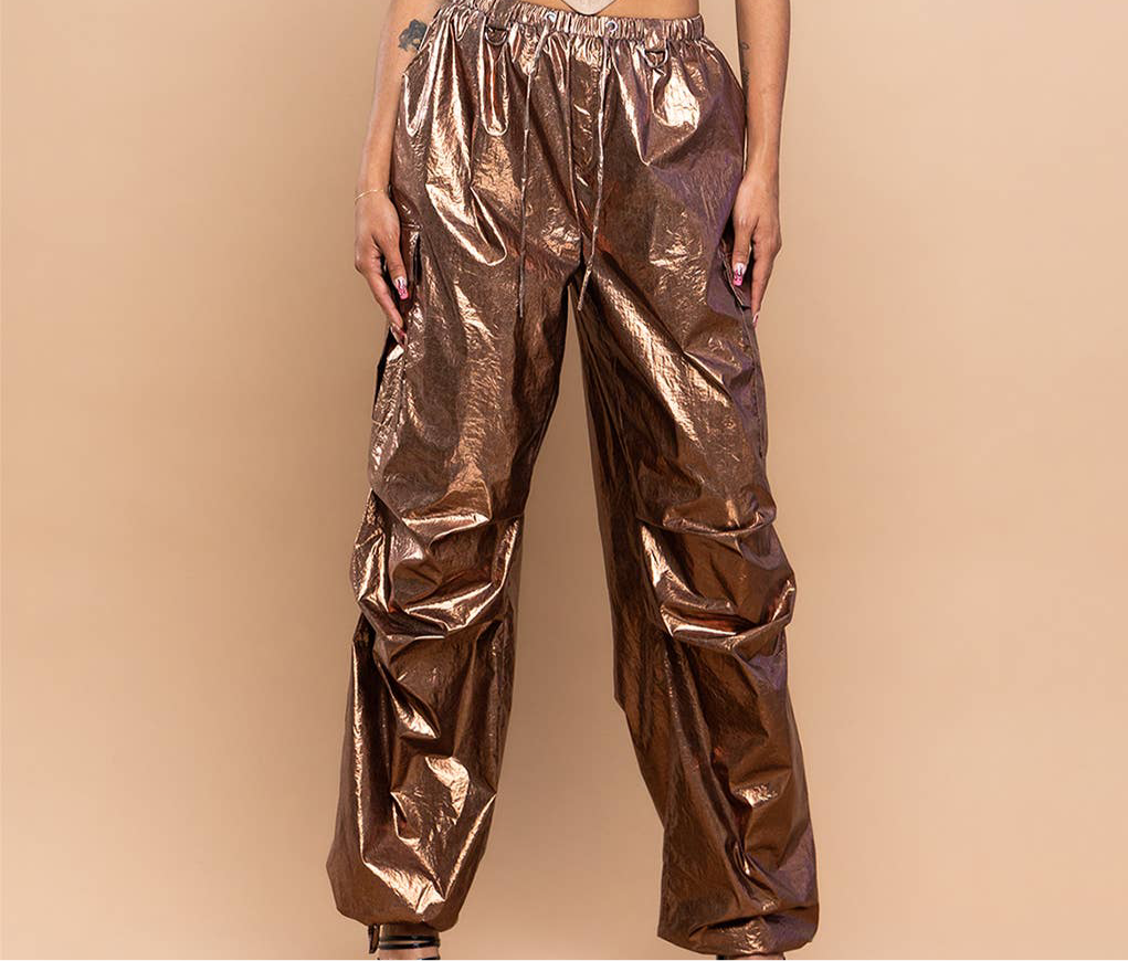 MENS Metallic cargo pants