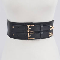 Corset Stretch Belt W/two Buckles
