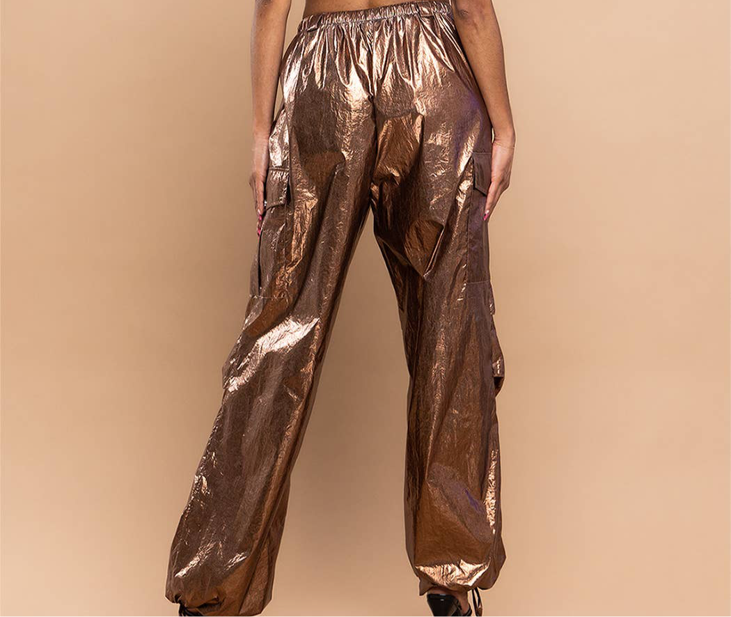 MENS Metallic cargo pants
