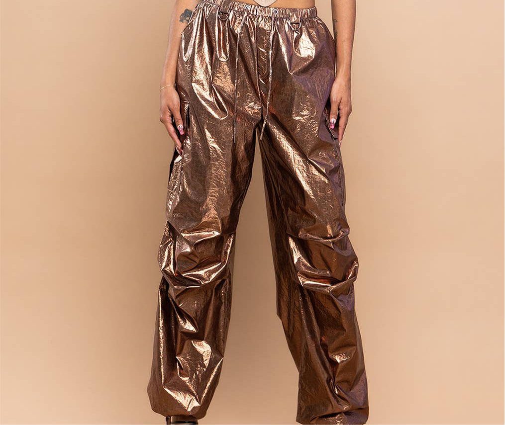 MENS Metallic cargo pants