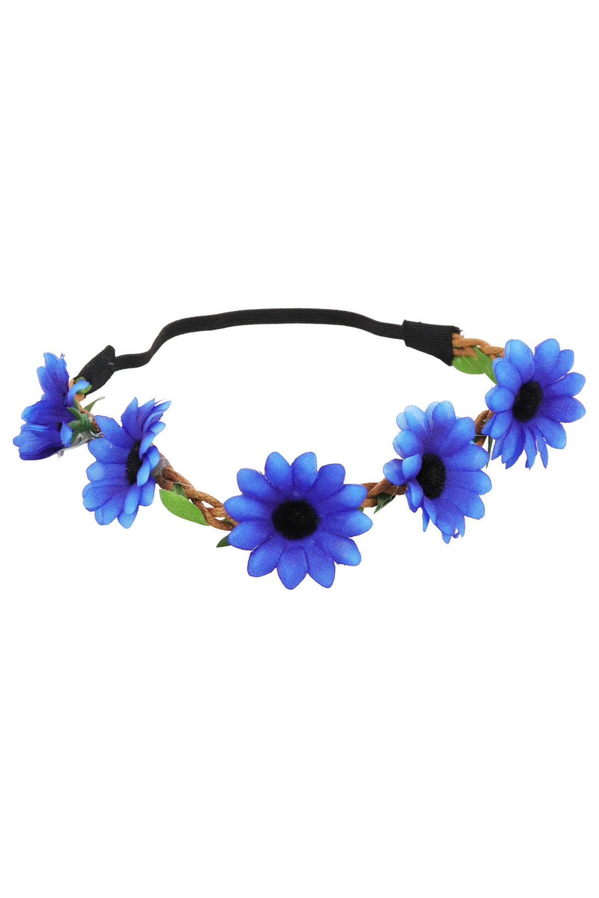 Artificial Daisy Floral Crown Elastic Headband
