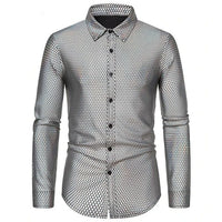 Holographic Mens Button Down