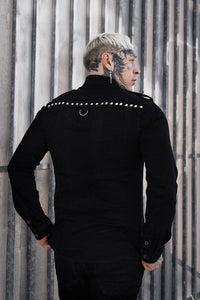 Wreckage Studded Shoulder Shirt