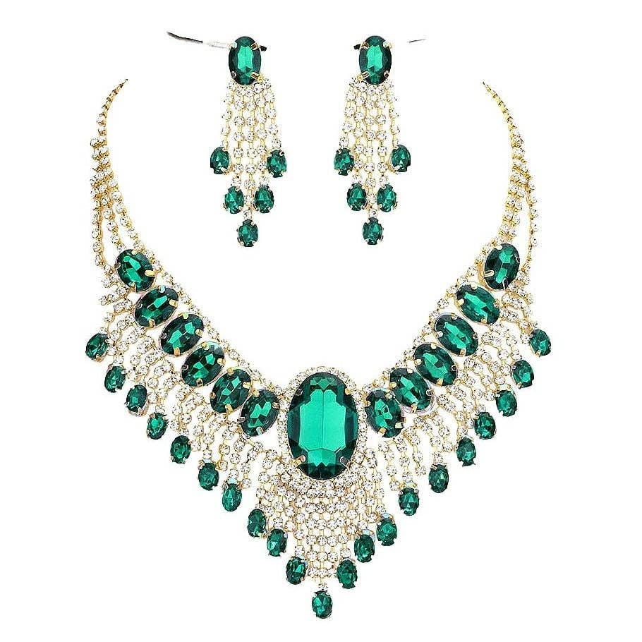 Bohemian Gatsby Theme Statement Necklace Set