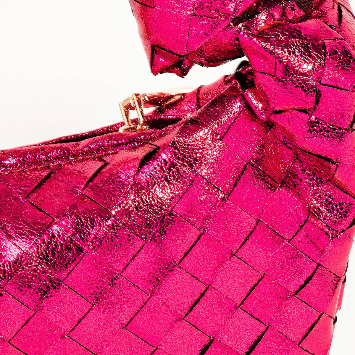 Basket Weave Hobo Handbag