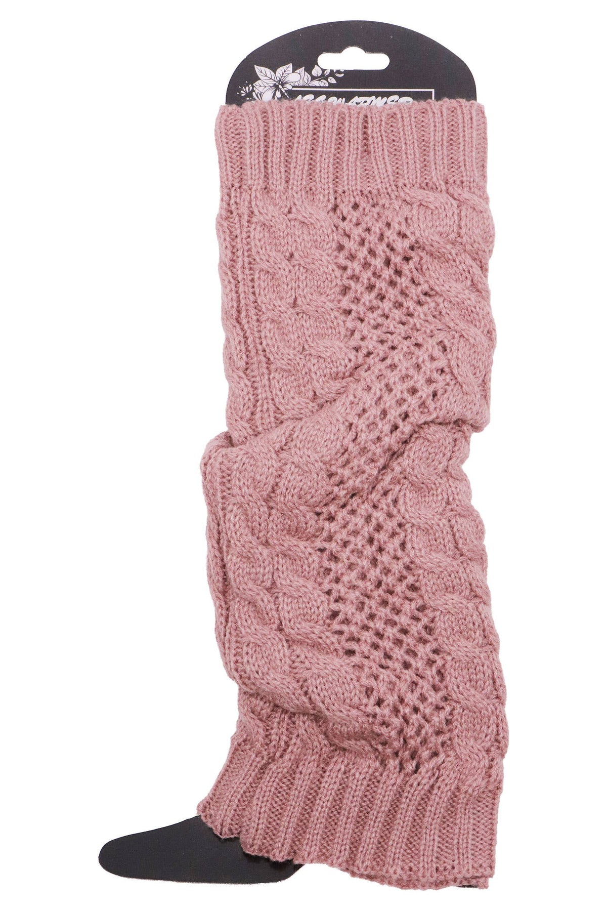 Women's Fishnet Cable Knitted Leg Warmers
