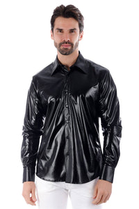 Men's Metallic Silver Shirt