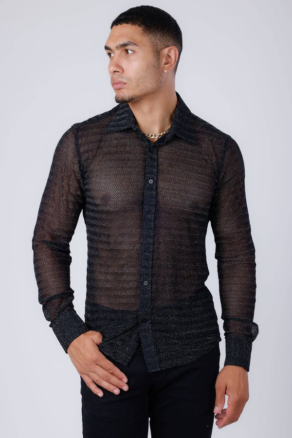 Men's Stretch  Long Sleeve Shirt