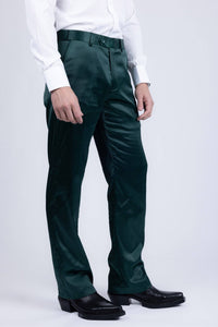 Men's Shiny Stretch Solid Color Dress Pants