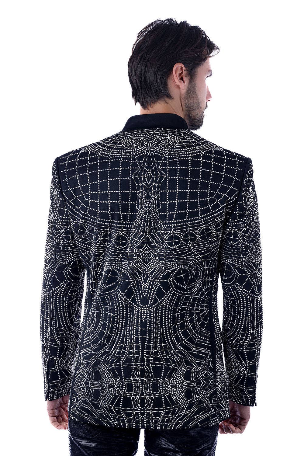 Men's Studded Lapel Blazer