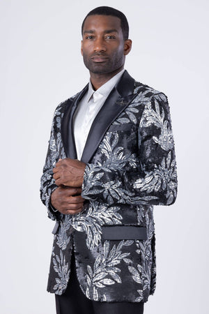 Baroque Sequins Luxury Blazer