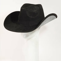Studded Rhinestone Brim Cowboy Hat
