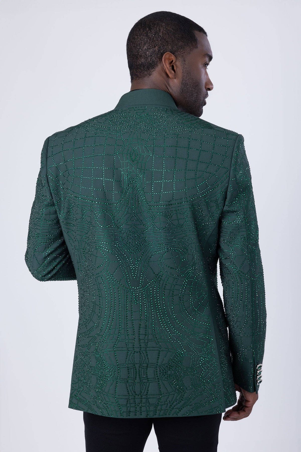 Men's Studded Lapel Blazer