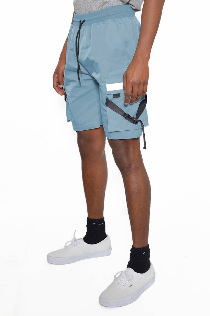 Tactical Shorts with Reflective Cargo Pocket