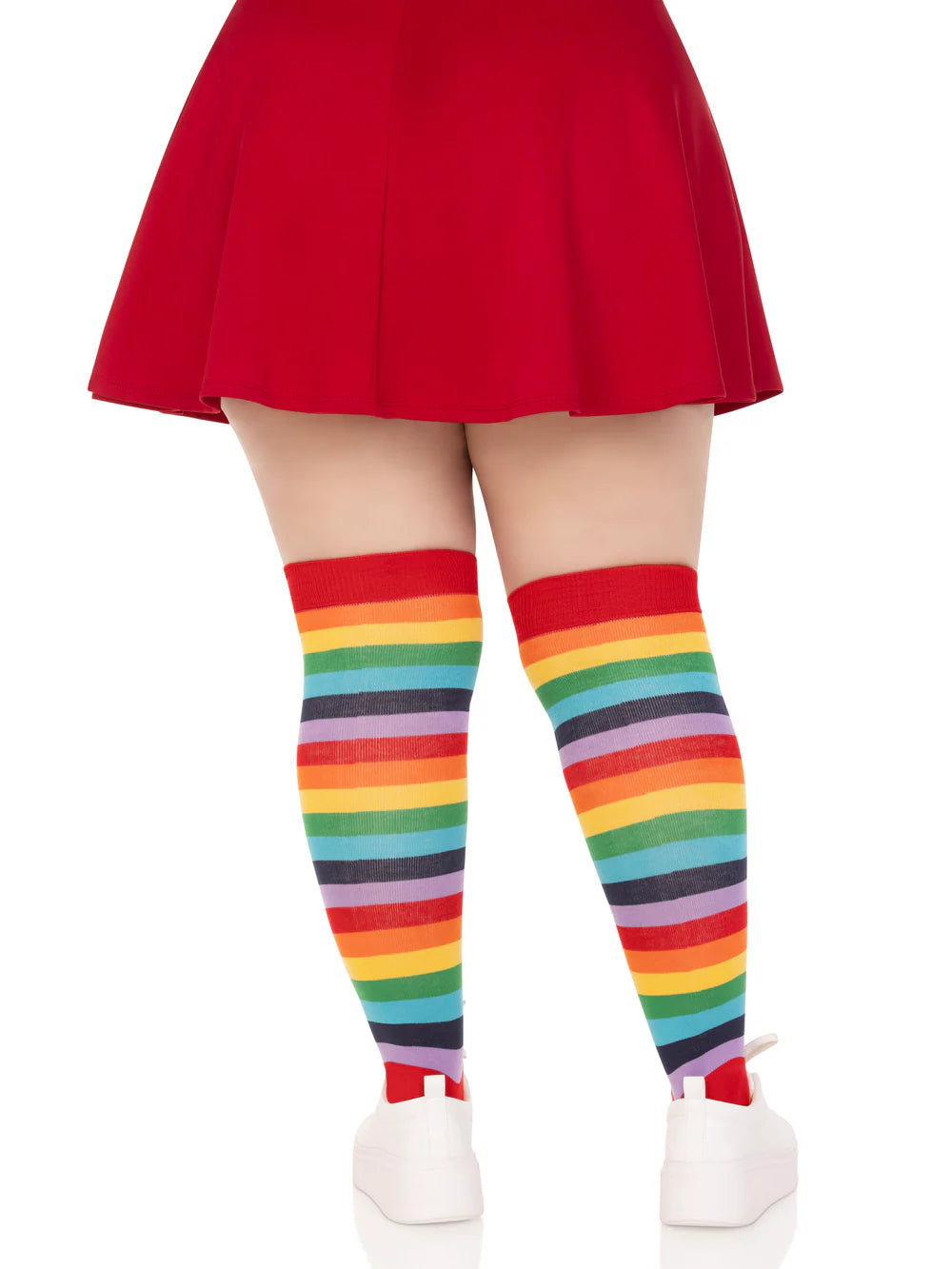 Rainbow Thigh High