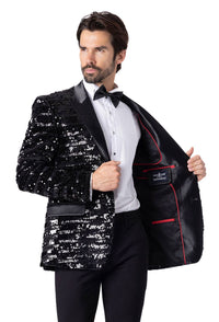 Shiny Sequin Blazer