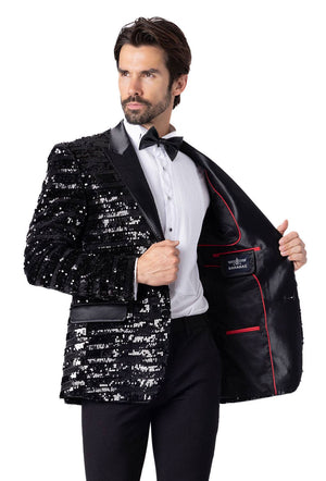 Shiny Sequin Blazer