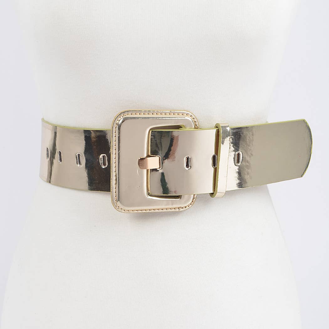 Wide Mirror PU Belt