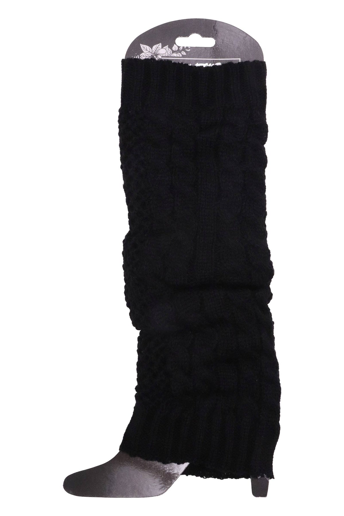 Women's Fishnet Cable Knitted Leg Warmers