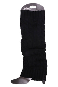 Women's Fishnet Cable Knitted Leg Warmers