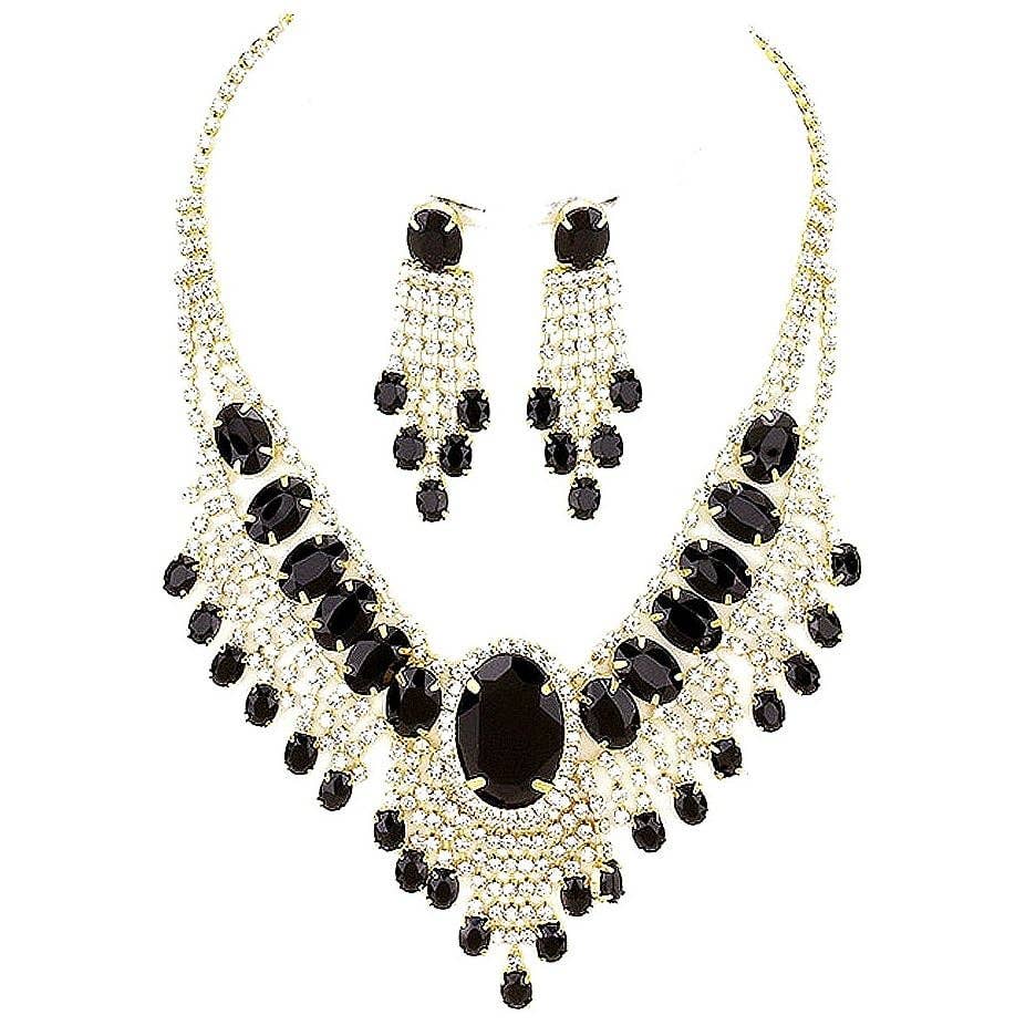 Bohemian Gatsby Theme Statement Necklace Set