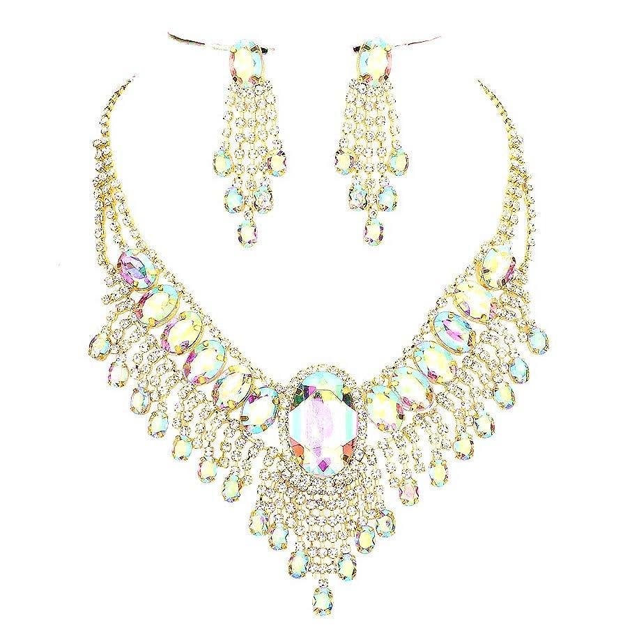 Bohemian Gatsby Theme Statement Necklace Set