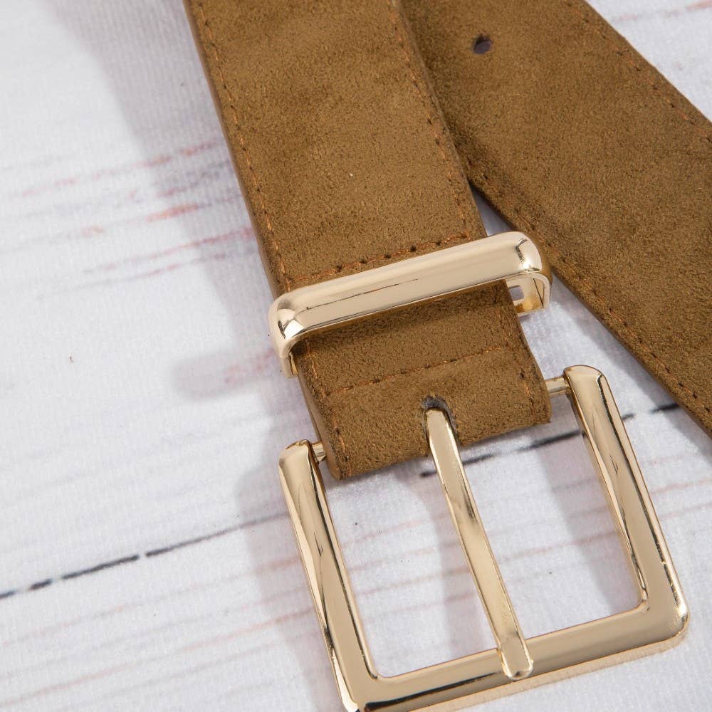 Ring Decor Studded Vegan Leather Belt
