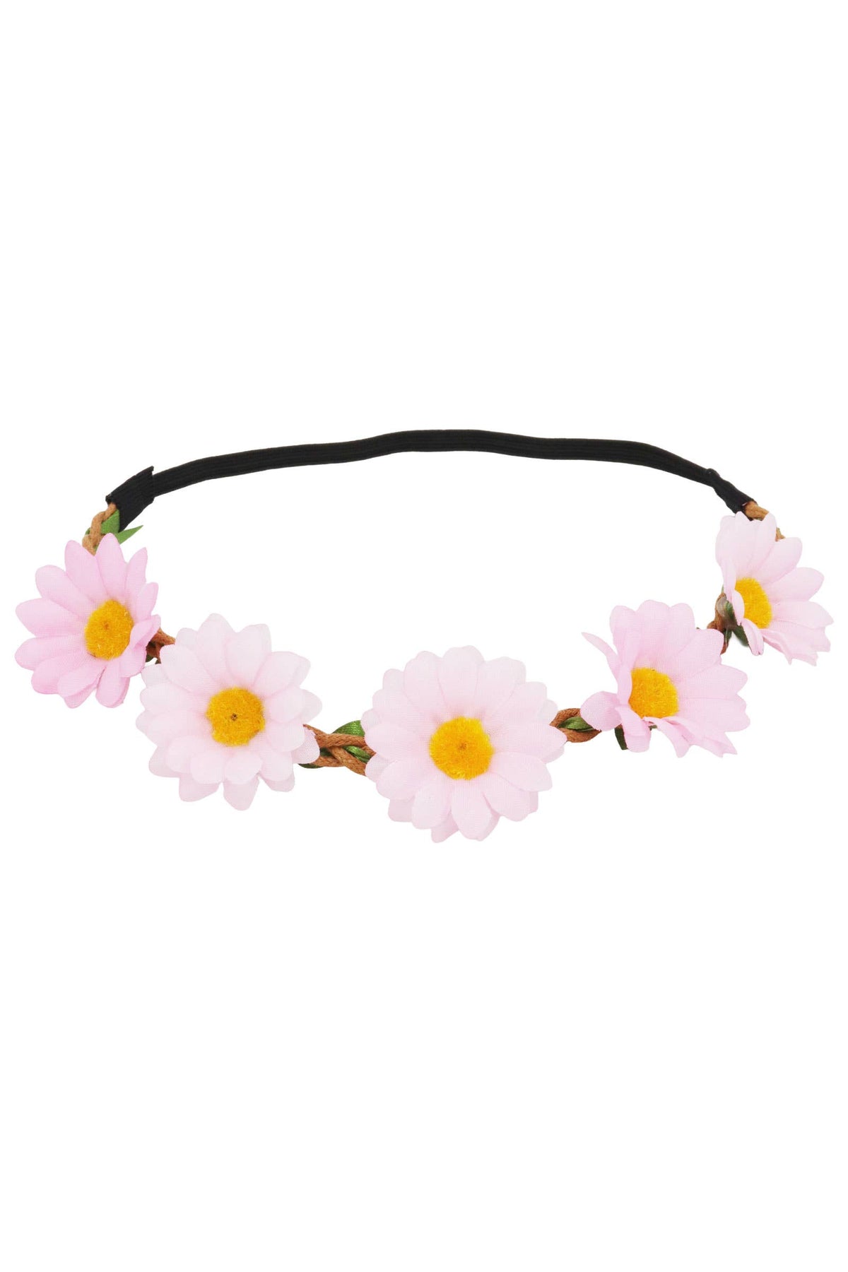 Artificial Daisy Floral Crown Elastic Headband