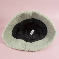 Yin Yang Patch Sherpa Teddy Bucket Hat