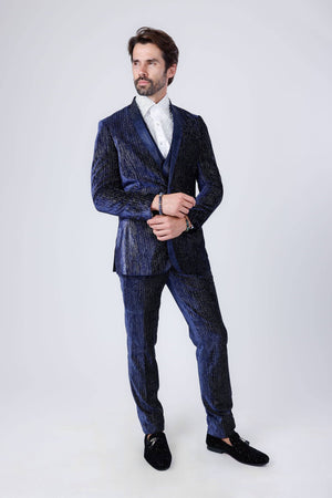 Men's Velvet Fabric Glitter Pant