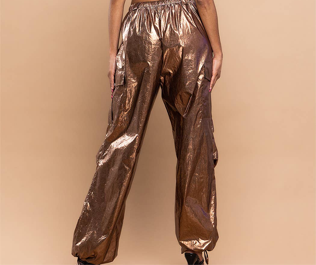 MENS Metallic cargo pants