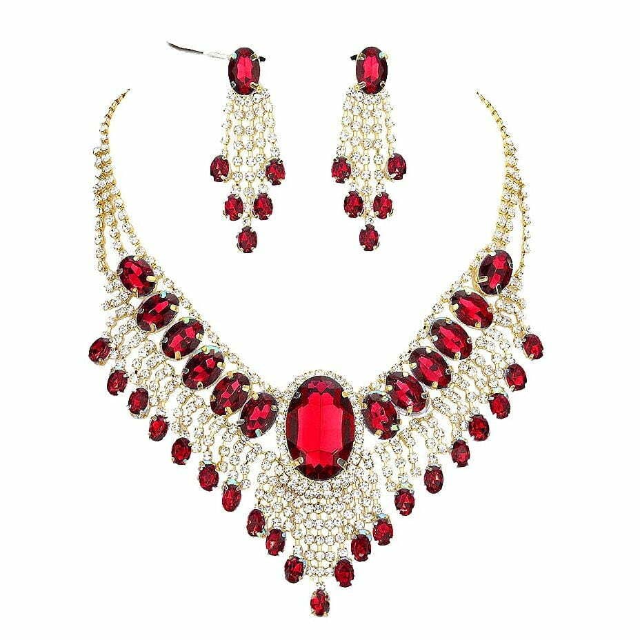 Bohemian Gatsby Theme Statement Necklace Set