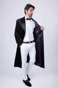 Men's Velvet Long Coat