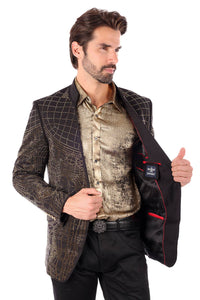 Men's Studded Lapel Blazer