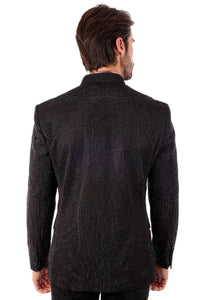 Men's Studded Lapel Blazer