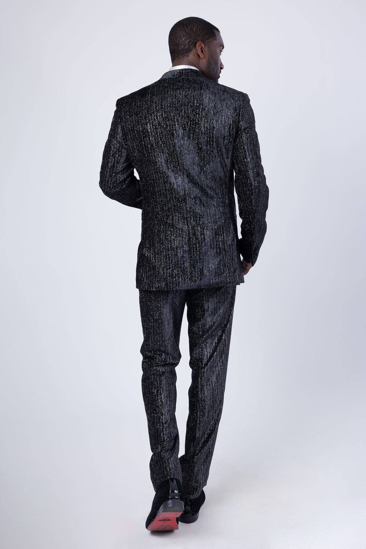 Men's Velvet Fabric Glitter Pant