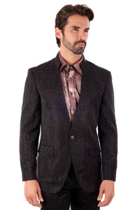 Men's Studded Lapel Blazer