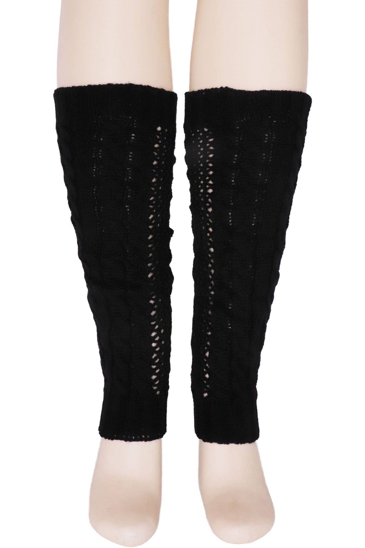 Women's Fishnet Cable Knitted Leg Warmers