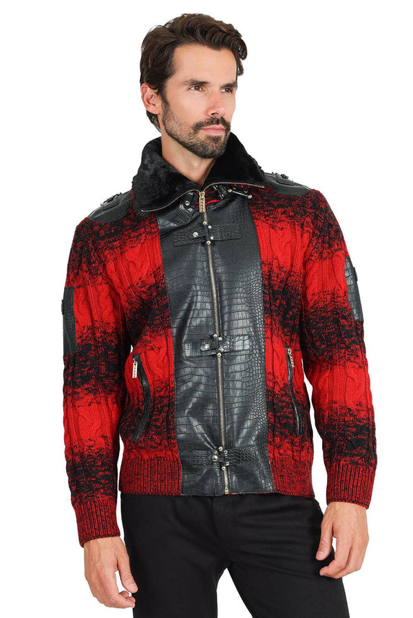 Men's Zipper Knit Jacket