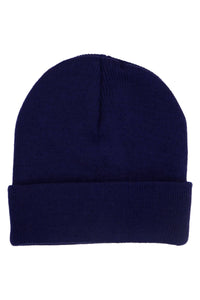 Adults Classic Solid Acrylic Cuffed Beanie