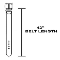 Studded Trim Leather Belt