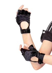 Satin Motorcycle Gloves