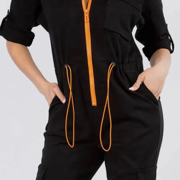 Utility Cargo Jumpsuit