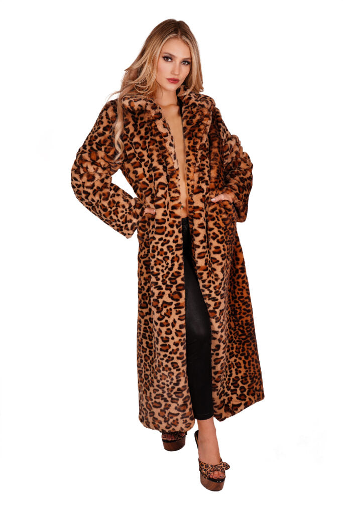 Long Leopard Coat