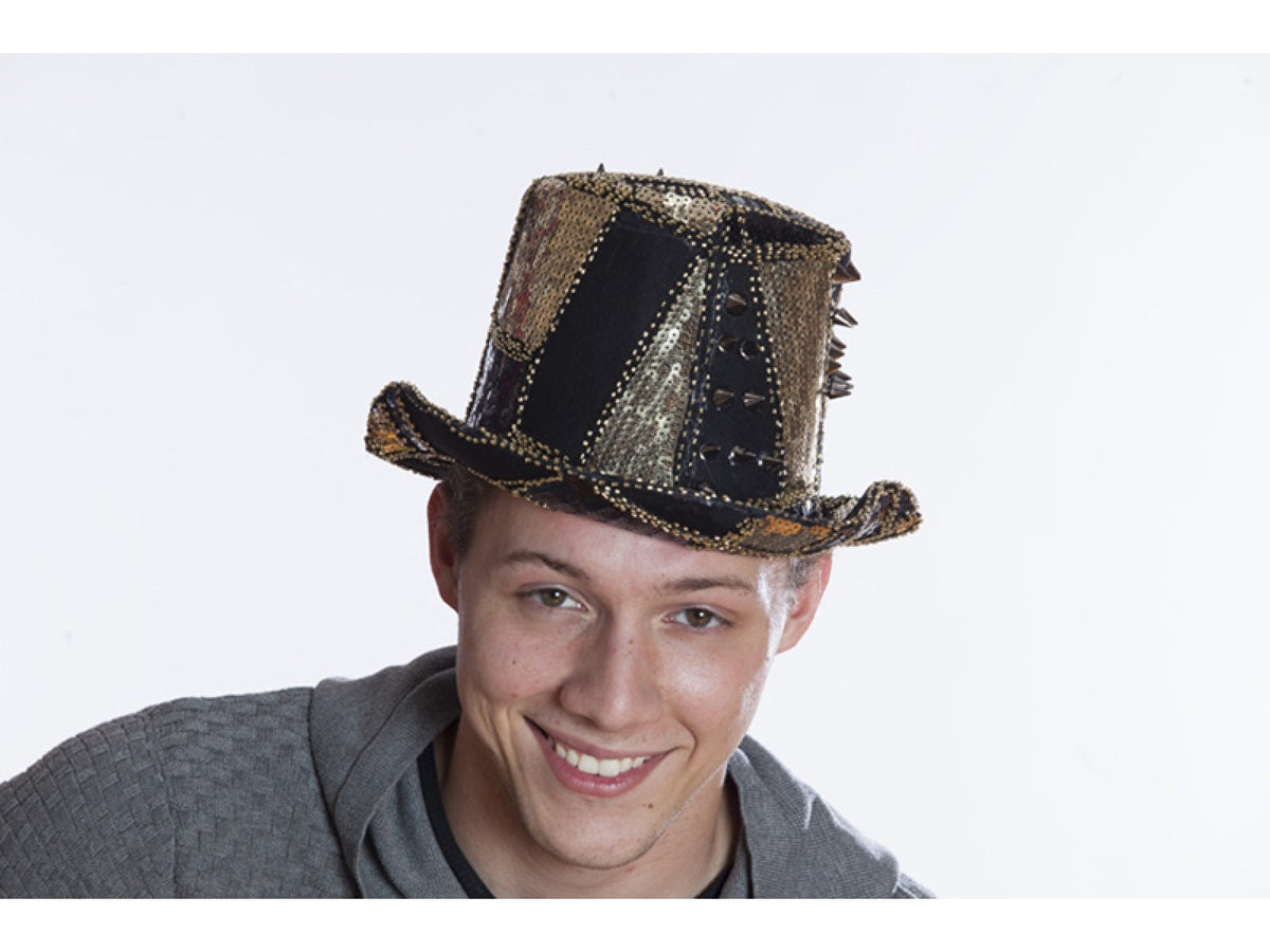 Gold Spike Top Hat