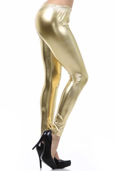High Waisted Metallic Gold Leggings Womens For Women Elastic And Shiny  Performance Costumes With Spandex Pants Adult Trousers OUC1187 211204 From  Long01, $11.04 | DHgate.Com