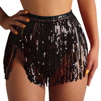 Sequin String Skirt